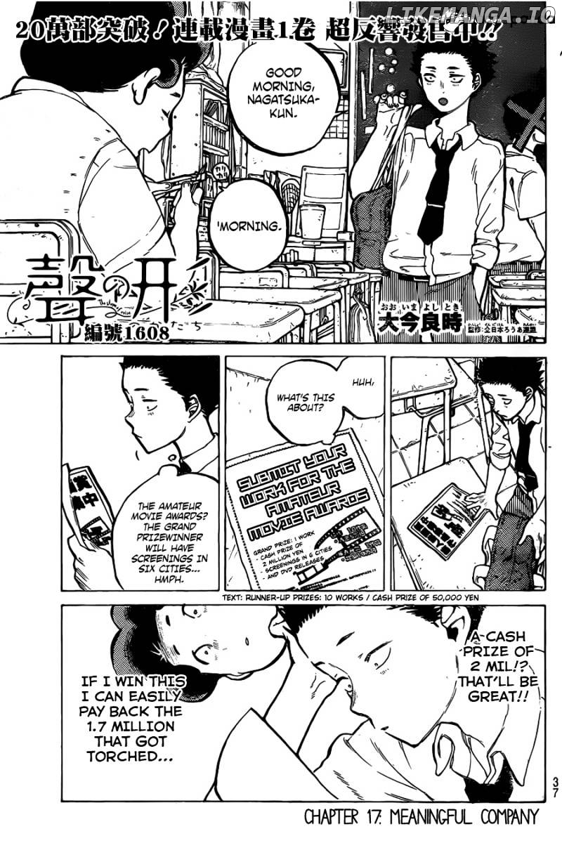 A Silent Voice, Chapter 17 image 01